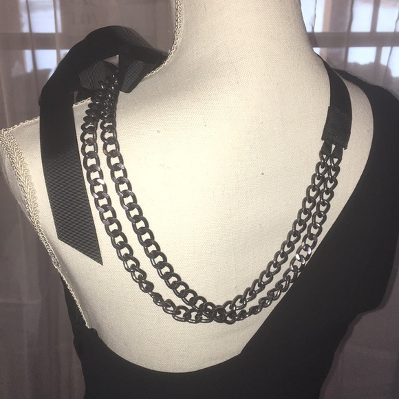 EXPRESS Black One-Shoulder Dress 6 - Picture 4 of 7